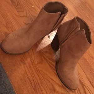 Tan booties